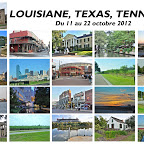 Louisiane, Texas, Tennessee, 11 au 21 oct. 2012